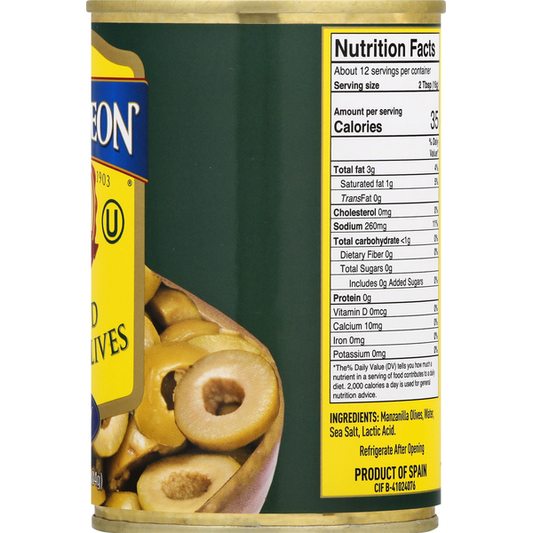 Napoleon Co. Olives, Green, Pitted, Sliced