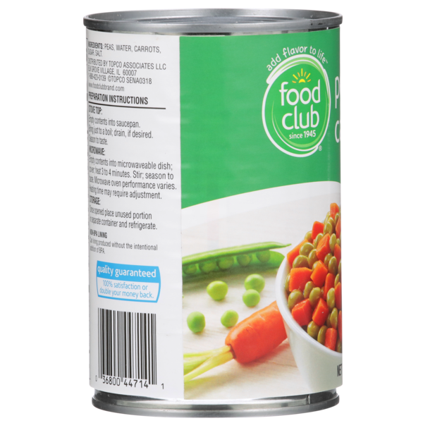 Food Club Peas & Carrots