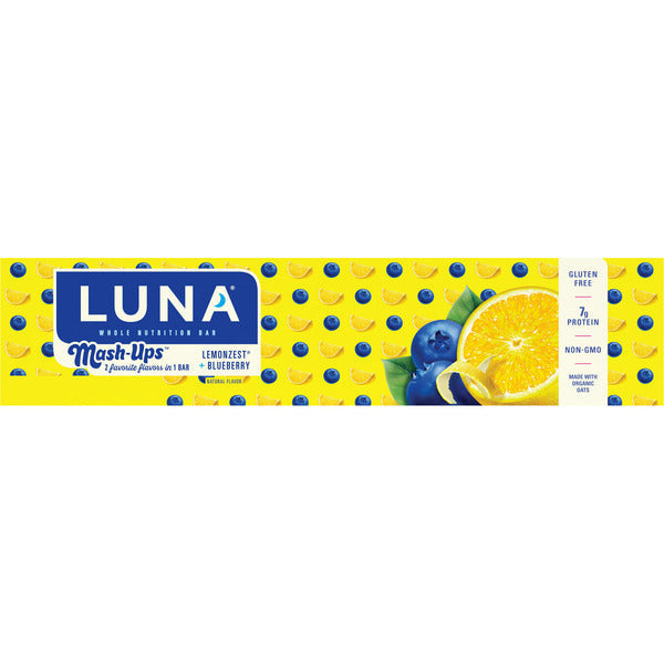 Luna Mash-Ups Lemonzest + Blueberry Flavor Gluten Free Snack Bars