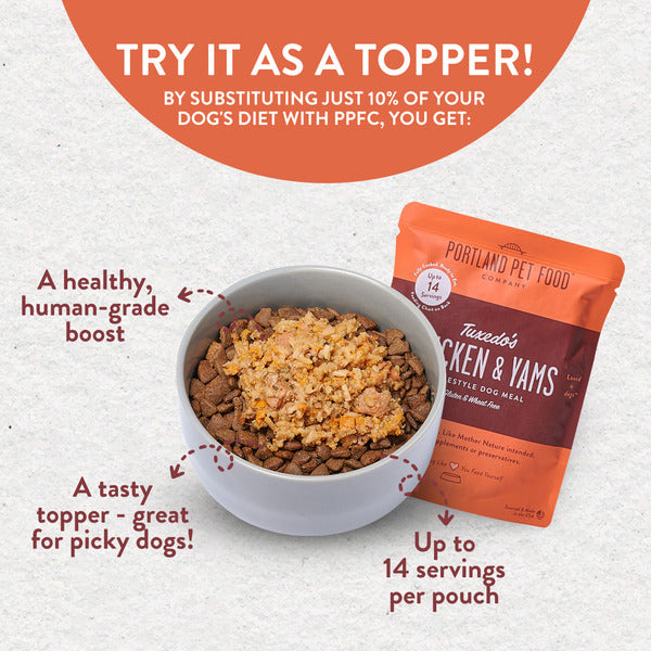 Portland Pet Food Company Tuxedo's Chicken & Yams Homestyle Meal
