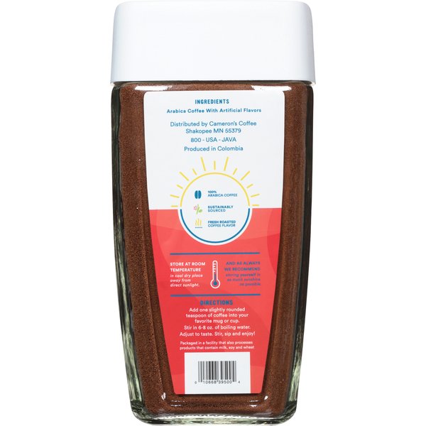 Cameron's Coffee, Smooth, Instant, Light Roast, Vanilla Hazelnut