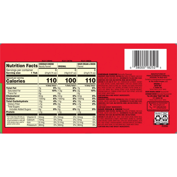 Nutrition facts label on a red background