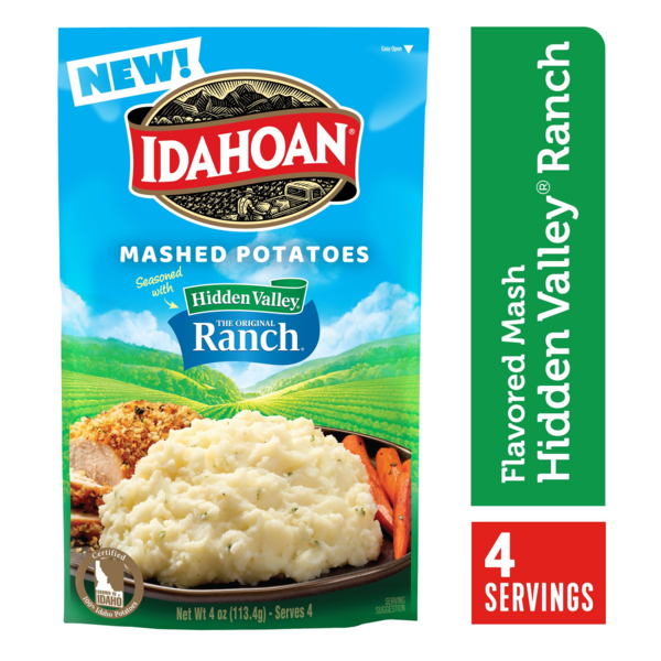 Idahoan® Mashed Potatoes seasoned with Hidden Valley Original Ranch