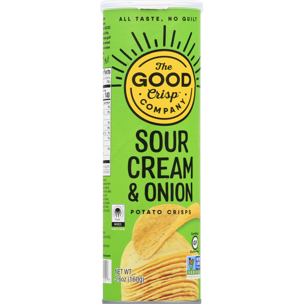 The Good Crisp Company Potato Crisps, Sour Cream & Onion