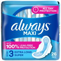 Always Maxi Pads with Wings, Size 3️