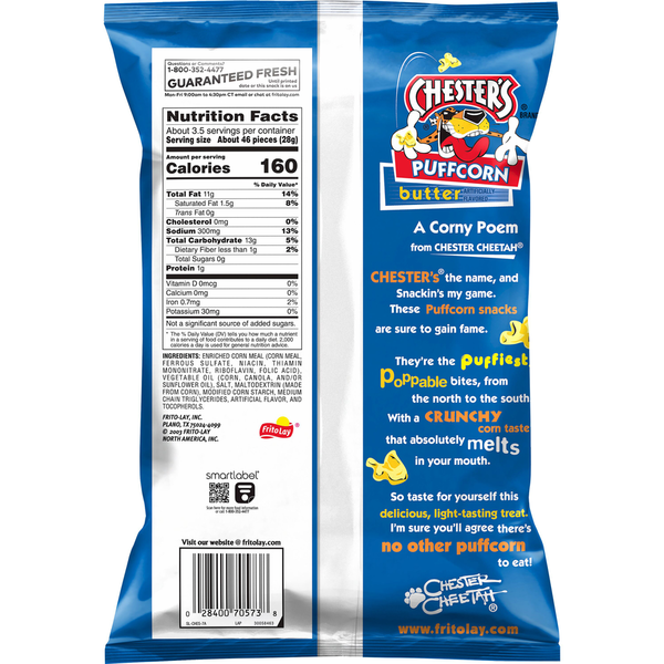 Chester's Puffcorn, Butter