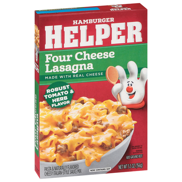 Hamburger Helper Four Cheese Lasagna, Robust Tomato & Herb Flavor