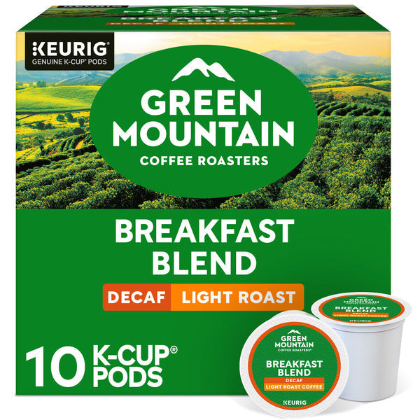 Green Mountain Coffee Roasters Breakfast Blend Decaf K-Cup Pods