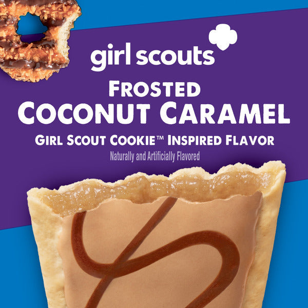 Pop-Tarts Girl Scouts Frosted Coconut Caramel Toaster Pastries, 8 Count