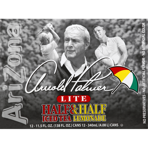 AriZona Half & Half, Iced Tea Lemonade, Lite