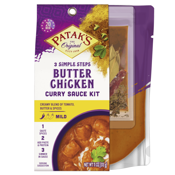 Patak's Butter Chicken 3 Step Curry Sauce Kit