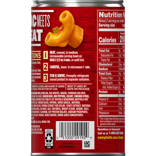 Campbell's Buffalo-Style Chicken Mac Soup