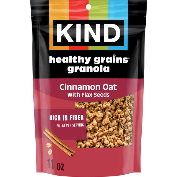 KIND Healthy Grains Clusters Cinnamon Oat Granola with Flax Seeds
