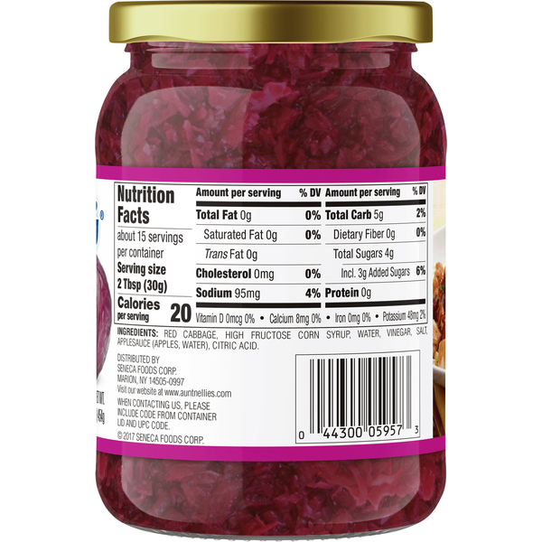 Aunt Nellie's Sweet & Sour Red Cabbage