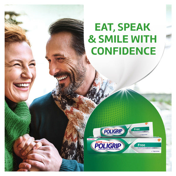 Poligrip Additive Free Denture Adhesive Cream