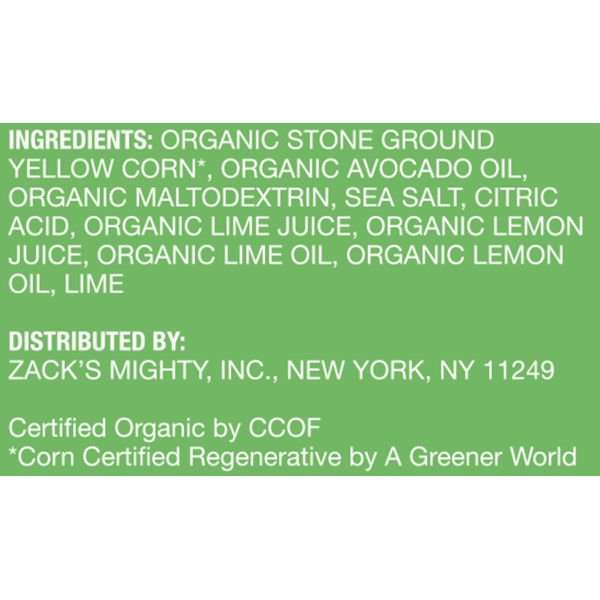 Zack's Mighty Avocado Oil Tortilla Chips