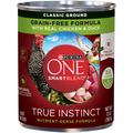 Purina ONE Grain Free, Natural Pate Wet Dog Food, SmartBlend True Instinct With Real Chicken & Duck