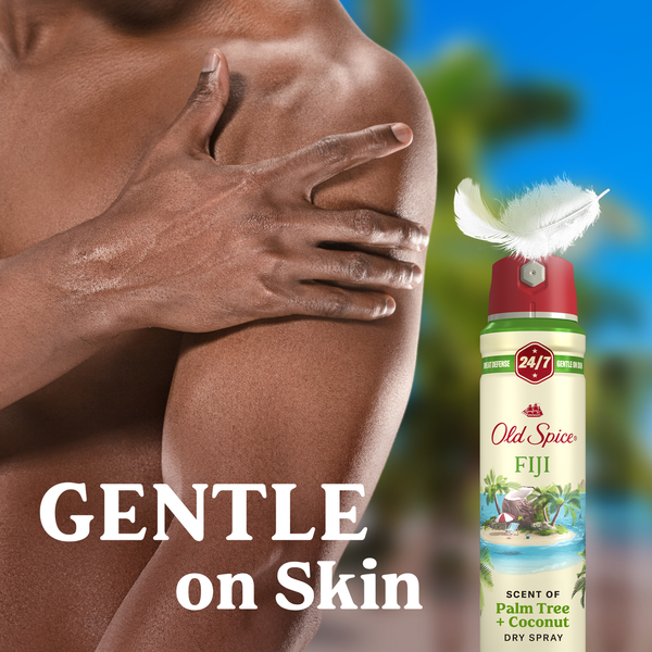 Old Spice Men's Antiperspirant & Deodorant Invisible Dry Spray, Fiji Scent