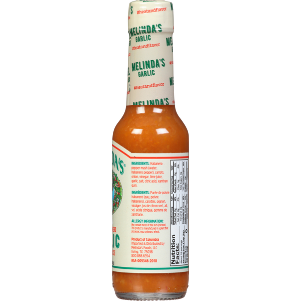 Melinda's Pepper Sauce, Garlic