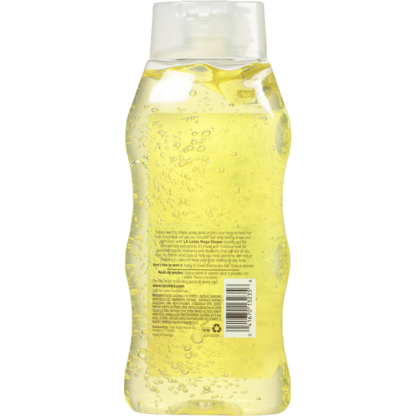 LA Looks Hair Gel, Alcohol Free, Mega Shaper, Super Moldeador