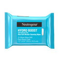 Neutrogena Hydro Boost facial wipes packaging on a white background