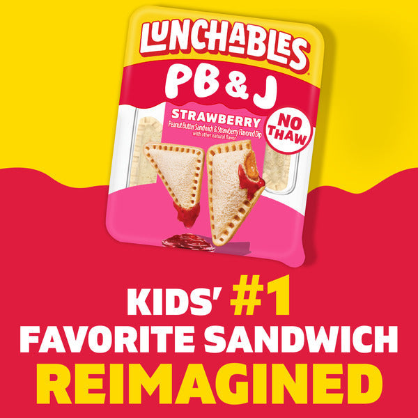 Lunchables PB&J Peanut Butter Sandwich & Strawberry Flavored Dip