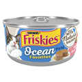 Purina Friskies Wet Cat Food Pate Ocean Favorites With Natural Salmon, Brown Rice and Peas
