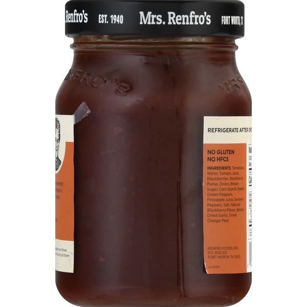 Mrs. Renfro's Salsa, Blackberry Serrano, Med Hot