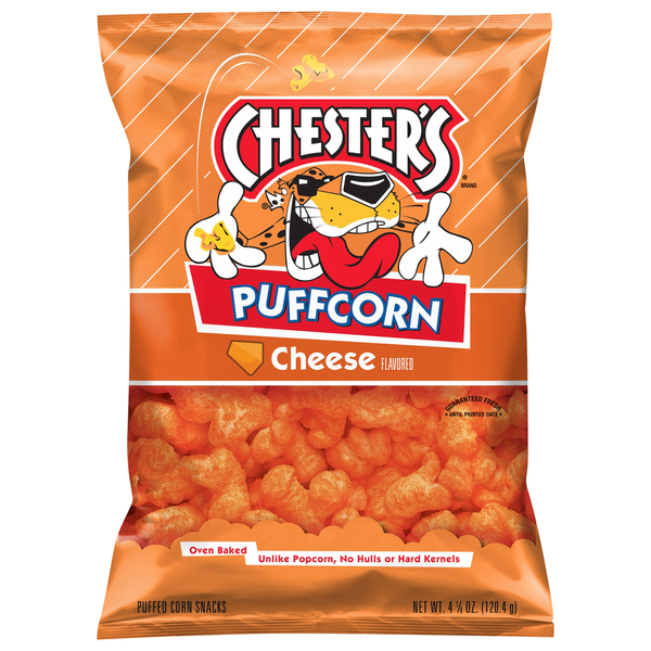 Chester's Puffcorn Snacks, Cheese Flavored