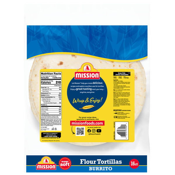 Mission Flour Tortillas, Large