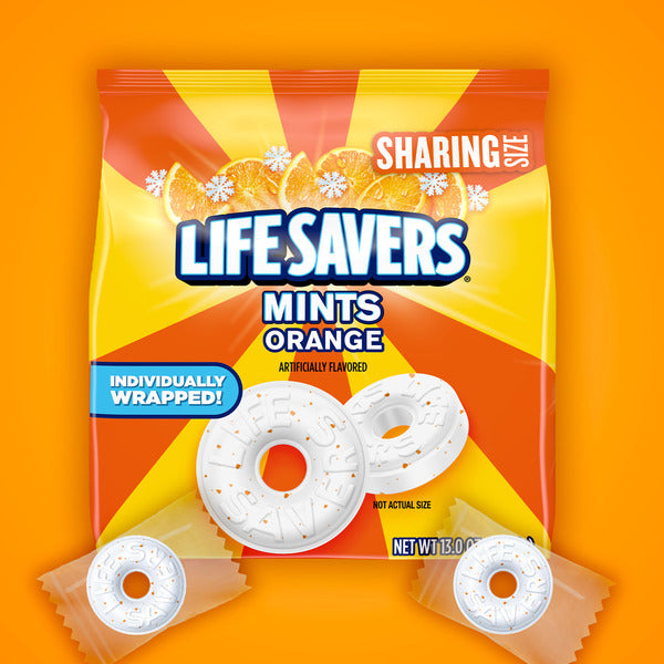 Life Savers Orange Breath Mint Hard Candy Sharing Size
