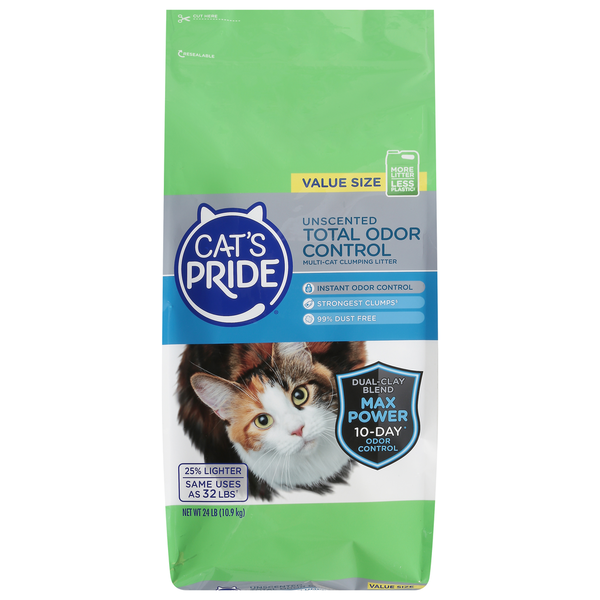 Cat's Pride Clumping Litter, Multi-Cat, Unscented, Value Size