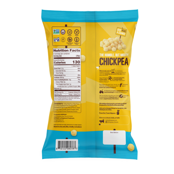HIPPEAS Cheezy Cheddar Pops