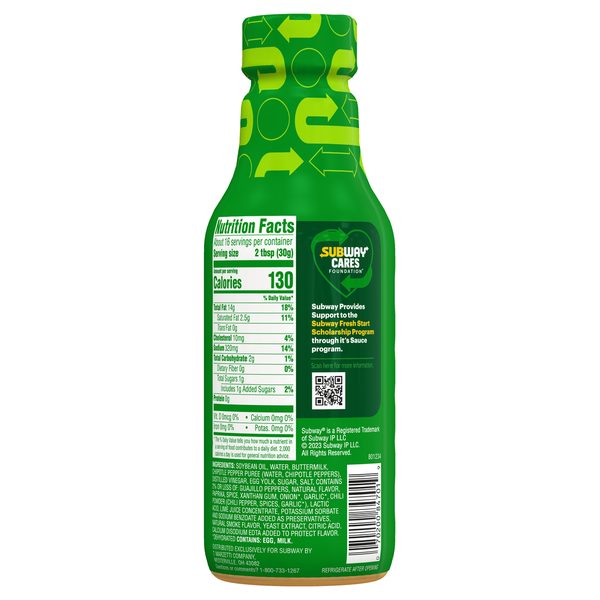 Subway Baja Chipotle Sauce