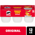 Pringles snack cups packaging with red and white design