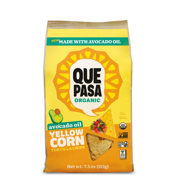 Que Pasa Avocado Oil Yellow Corn Tortilla Chips