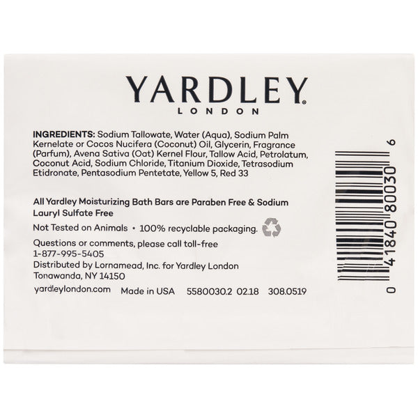 Yardley London Oatmeal & Almond Moisturizing Bath Bar