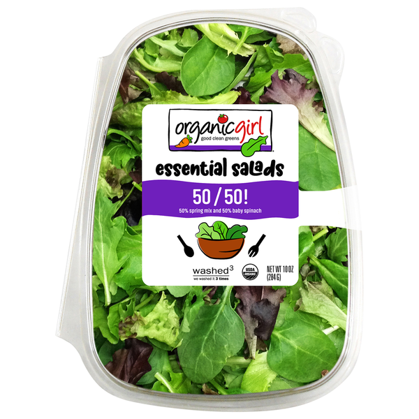 Organic Girl Spring Mix & Baby Spinach, 50/50!, Family Size