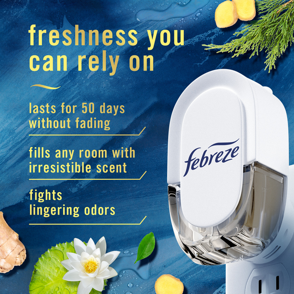Febreze Plug In Air Freshener Scented Oil Refill Ocean