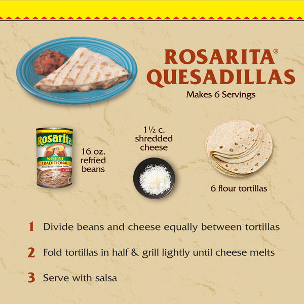 Rosarita No Fat Refried Beans, Traditional