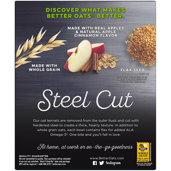 Better Oats Steel Cut Apples & Cinnamon