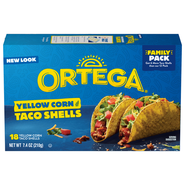 Ortega Yellow Corn Taco Shells Family Pack