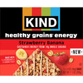KIND Healthy Grains Energy Bars, Strawberry Banana, 19g Whole Grains, Made with Super Grains, Gluten Free Snacks, 5 Ct, 7.1oz