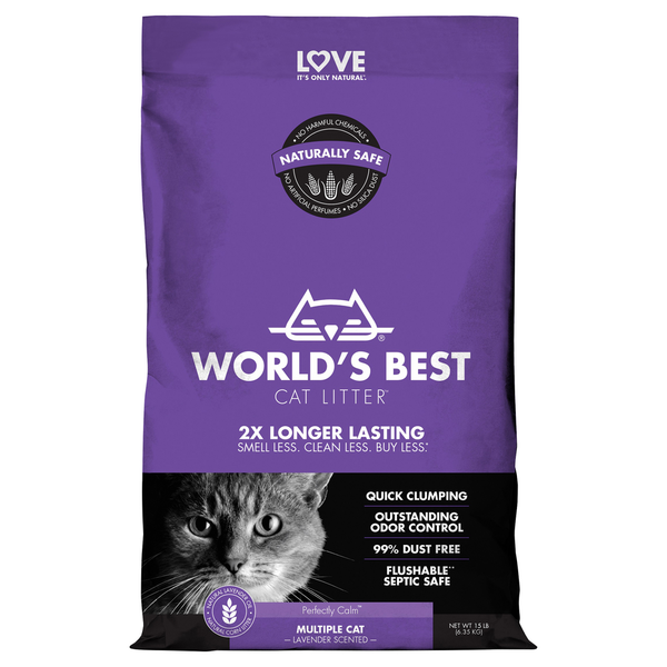 World's Best Cat Litter  Cat Litter, Multiple Cat, Lavender Scented