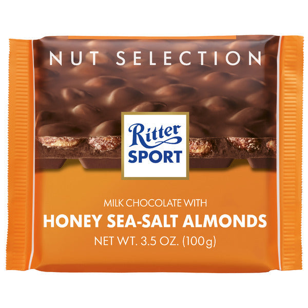 Ritter Sport Milk Chocolate with Honey Salted Almonds