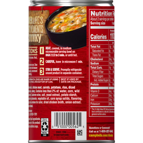 Campbell's Savory Chicken with White and Wild Rice Soup