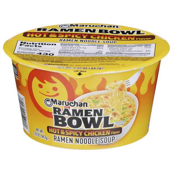 Maruchan Ramen Bowl, Hot & Spicy Chicken