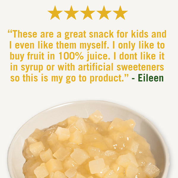 Del Monte Diced Bartlett Pears in Light Syrup Fruit Cups