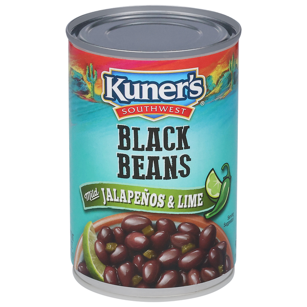 Kuner's Black Beans, Mild Jalapenos & Lime