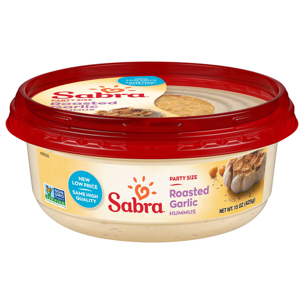 Sabra Roasted Garlic Hummus Party Size